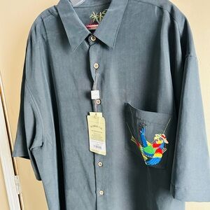 Royal Tropical Polynosic Camp Shirt by Bamboo Cay.